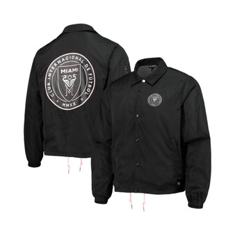 Men's Black Inter Miami CF Coaches Full-Snap Jacket