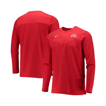 Men's Red Team USA Half-Zip Performance Jacket