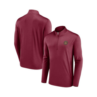 Men's Branded Red Atlanta United FC Underdog Mindset Quarter-Zip Jacket