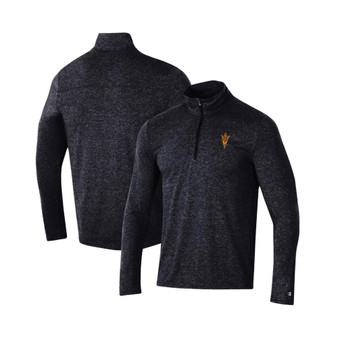 Men's Heathered Black Arizona State Sun Devils Field Day Team Quarter-Zip Jacket