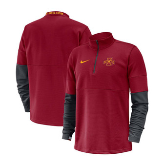 Men's Iowa State Cyclones Coaches Quarter-Zip Performance Jacket