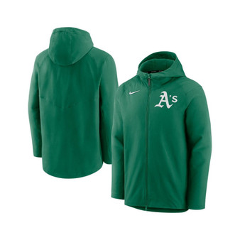 Men's Kelly Green, Oakland Athletics Authentic Collection Full-Zip Hoodie Performance Jacket
