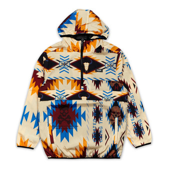 Men's Aztec Skull Anorak Jacket