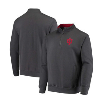 Men's Charcoal Indiana Hoosiers Tortugas Logo Quarter-Zip Pullover Jacket