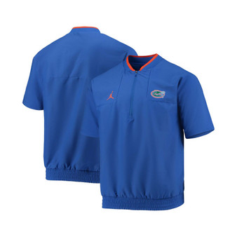 Men's Royal Florida Gators 2021 Coaches Short Sleeve Quarter-Zip Jacket