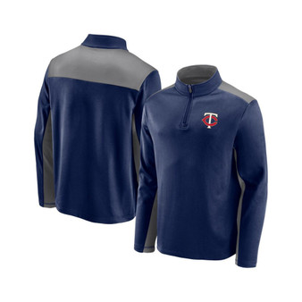 Men's Navy Minnesota Twins Team Primary Logo Quarter-Zip Jacket
