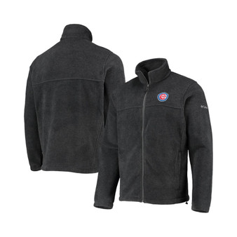 Men's Charcoal Chicago Cubs Full-Zip Flanker Jacket