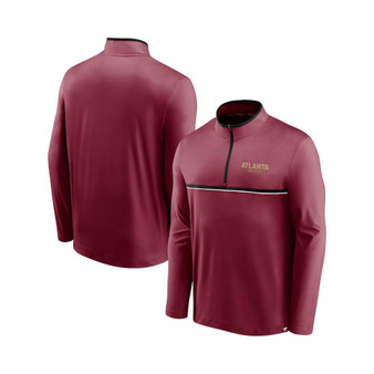 Men's Red Atlanta United FC Lineup Quarter-Zip Jacket