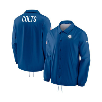 Men's Royal Indianapolis Colts Sideline Coaches Full-Snap Jacket