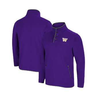 Men's Purple Washington Huskies Rebound Snap Pullover Jacket