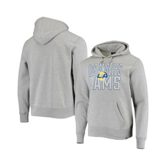 Men's Heathered Gray Los Angeles Rams Bevel Pullover Hoodie