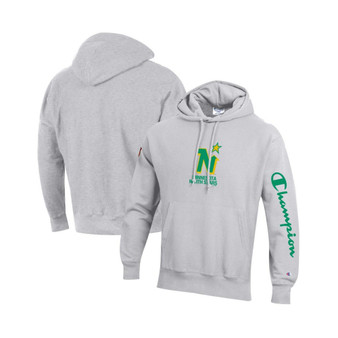 Men's Heathered Gray Minnesota North Stars Reverse Weave Pullover Hoodie