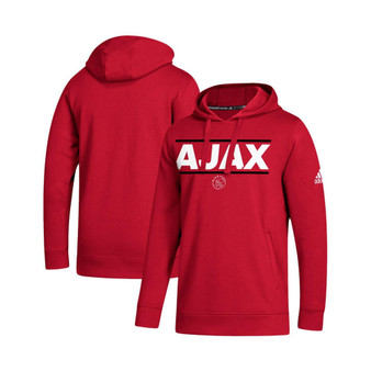 Men's Red Ajax Lockup Pullover Hoodie