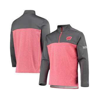 Men's Red Wisconsin Badgers Gameday Quarter-Zip Jacket