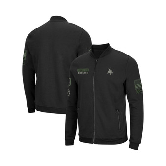 Men's Black Texas State Bobcats OHT Military-Inspired Appreciation High-Speed Bomber Full-Zip Jacket