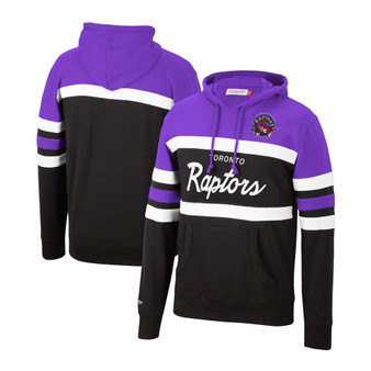 Men's Purple and Black Toronto Raptors Head Coach Pullover Hoodie