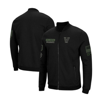 Men's Black Villanova Wildcats OHT Military-Inspired Appreciation High-Speed Bomber Full-Zip Jacket