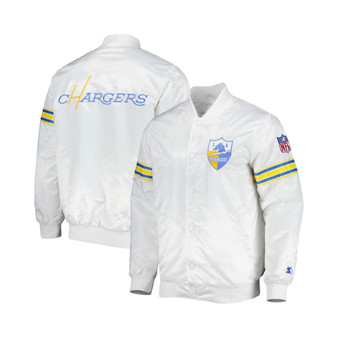 Men's White Los Angeles Chargers The Power Forward Full-Snap Jacket