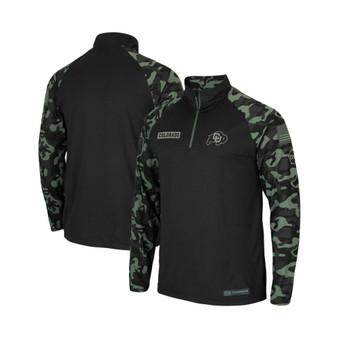 Men's Black Colorado Buffaloes OHT Military-Inspired Appreciation Take Flight Raglan Quarter-Zip Jacket