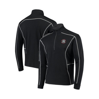 Men's Black Toronto Raptors Omni-Wick Shotgun Quarter-Zip Pullover Jacket
