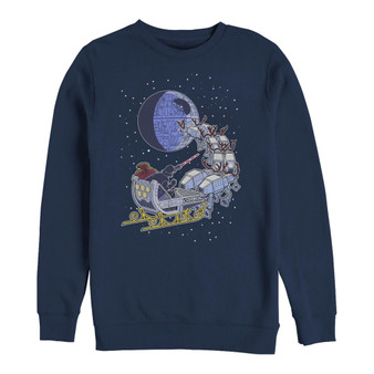 Men's Star Wars Vader Sleigh Crew Fleece Pullover