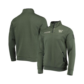 Men's Olive Washington Huskies OHT Military-inspired Appreciation Digital Camo Quarter-snap Jacket