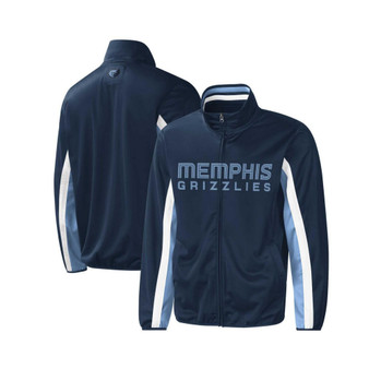 Men's Navy Memphis Grizzlies Contender Wordmark Full-Zip Track Jacket