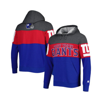 Men's Heather Charcoal, Red New York Giants Extreme Pullover Hoodie