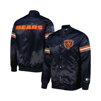 Men's Navy Chicago Bears The Pick and Roll Full-Snap Jacket
