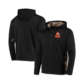 Men's Black, Realtree Camo Cleveland Browns Decoy Tech Fleece Full-Zip Hoodie
