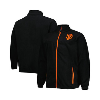 Men's Black San Francisco Giants Big and Tall Polar Full-Zip Jacket