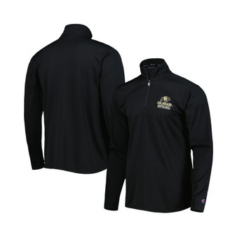 Men's Black Colorado Buffaloes Textured Quarter-Zip Jacket