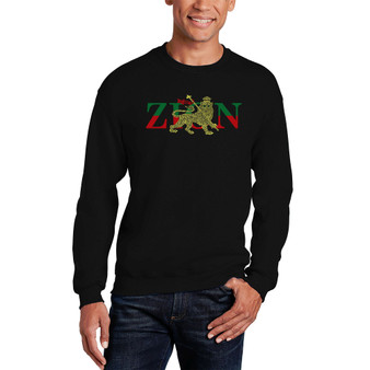 Men's Zion - One Love Word Art Crewneck Sweatshirt