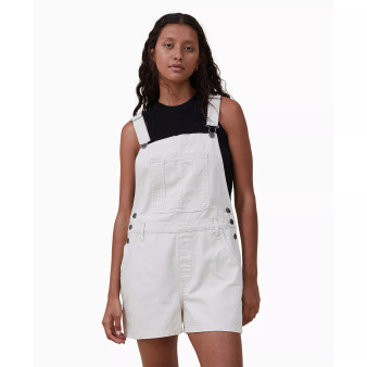 Women's Utility Canvas Overall Shorts