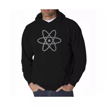 Men's Word Art Hooded Sweatshirt - Atom