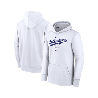 Men's White Los Angeles Dodgers 2023 City Connect Pregame Performance Pullover Hoodie
