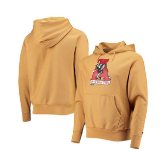 Men's Gold Alabama Crimson Tide Vintage-Like Washed Reverse Weave Pullover Hoodie