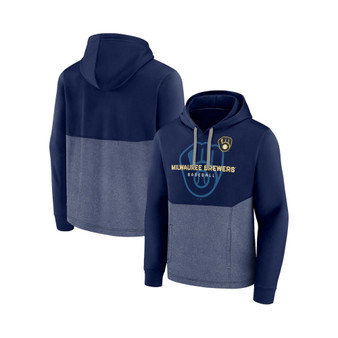 Men's Branded Navy Milwaukee Brewers Call the Shots Pullover Hoodie