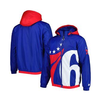 Men's Royal Philadelphia 76ers The Triple Double Full-Zip Hoodie Jacket