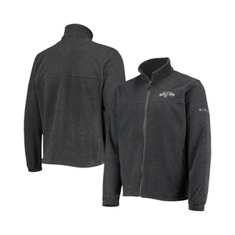 Men's San Antonio Spurs Heathered Charcoal Flanker Full-Zip Jacket