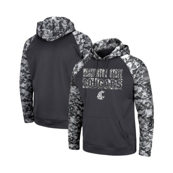 Men's Charcoal Washington State Cougars OHT Military-Inspired Appreciation Digital Camo Pullover Hoodie