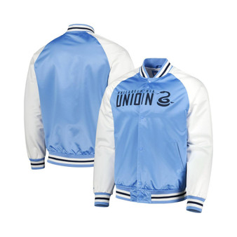 Men's Light Blue Philadelphia Union Satin Raglan Full-Snap Jacket