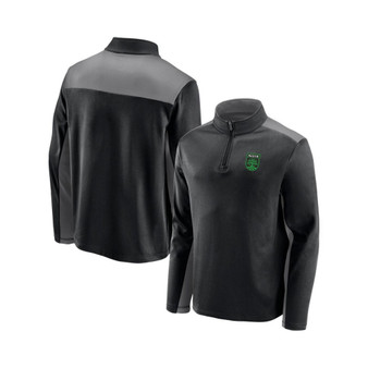 Men's Branded Black Austin FC Primary Logo 1/4-Zip Fleece Jacket