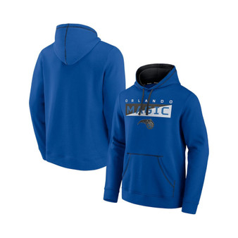 Men's Branded Blue, Black Orlando Magic Split The Crowd Pullover Hoodie