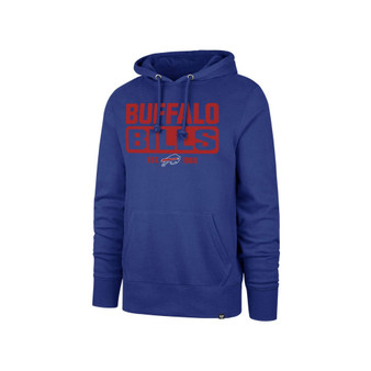Men's Royal Buffalo Bills Box Out Headline Pullover Hoodie