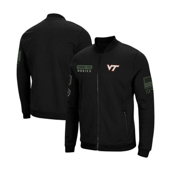 Men's Black Virginia Tech Hokies OHT Military-Inspired Appreciation High-Speed Bomber Full-Zip Jacket