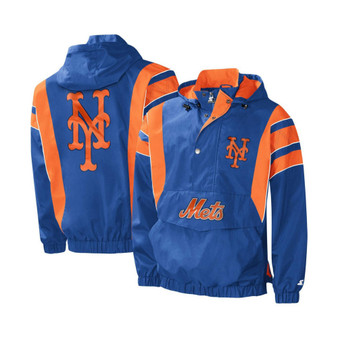 Men's Royal New York Mets Impact Hoodie Half-Zip Jacket