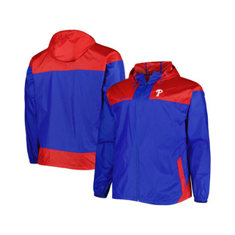 Men's Royal Philadelphia Phillies Flash Forward Challenger Big and Tall Omni-Shade Full-Zip Windbreaker