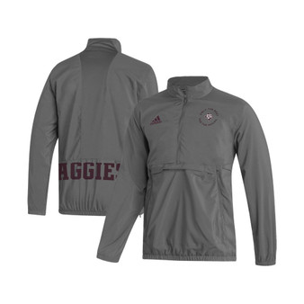 Men's Gray Texas A&M Aggies AEROREADY Half-Zip Jacket
