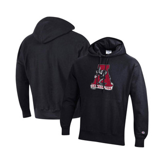 Men's Black Alabama Crimson Tide Vault Logo Reverse Weave Pullover Hoodie